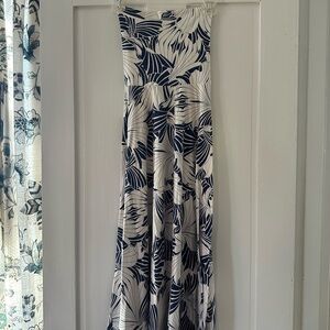 J Crew Convertible Blue & White Dress